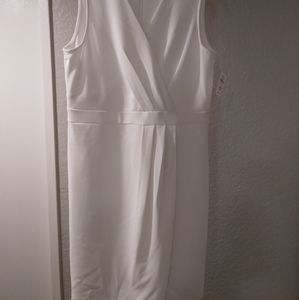 Ivory Neiman Marcus Sleeveless Dress